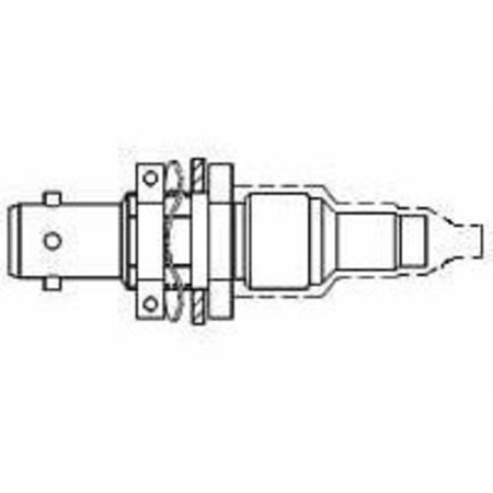 RAYCHEM Rf Triaxial Connector, Female, Cable And Panel Mount, Solder Terminal, Jack DK-621-0440-4S